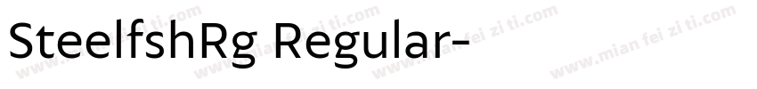 SteelfshRg Regular字体转换